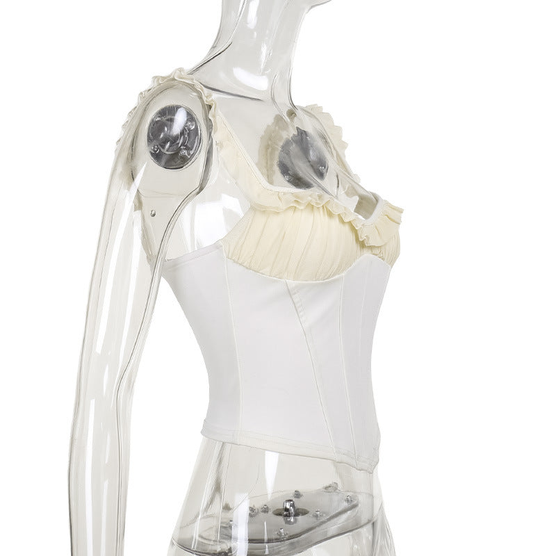 Spring Summer Crop Tunic Slim Fit Camisole 9