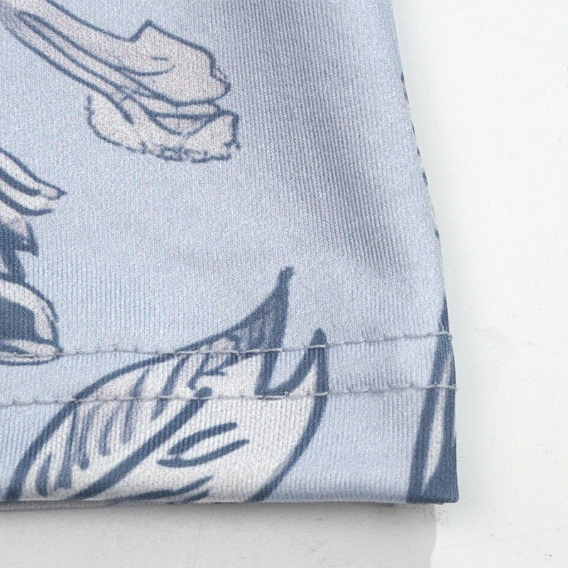 Women Spring Holidays Print Suspender Dress 14