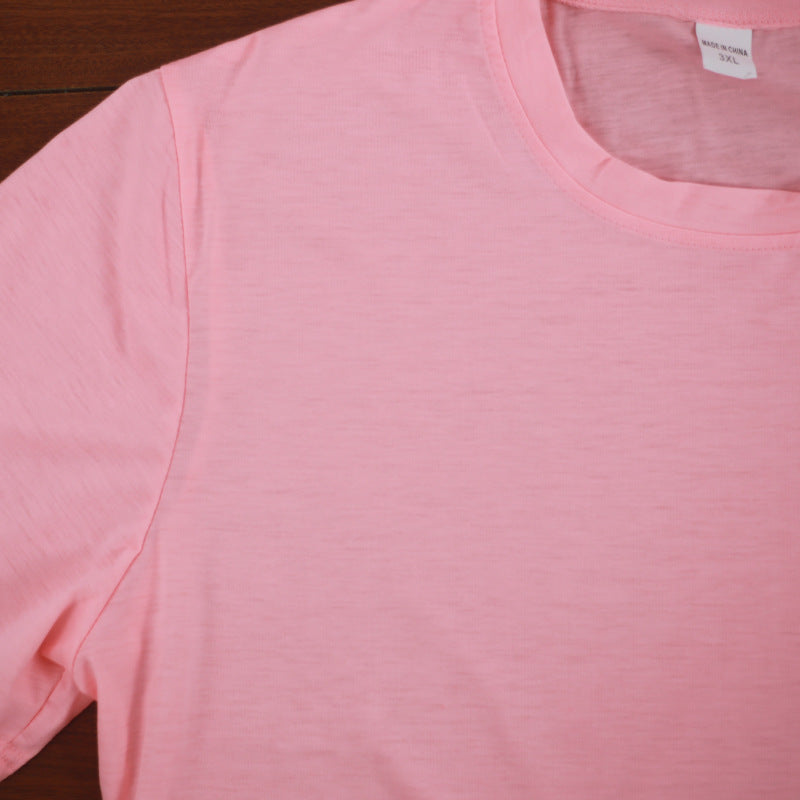 Summer Men'S Solid Color Short-Sleeved T-Shirt Shorts Sports Two Piece Suit 36