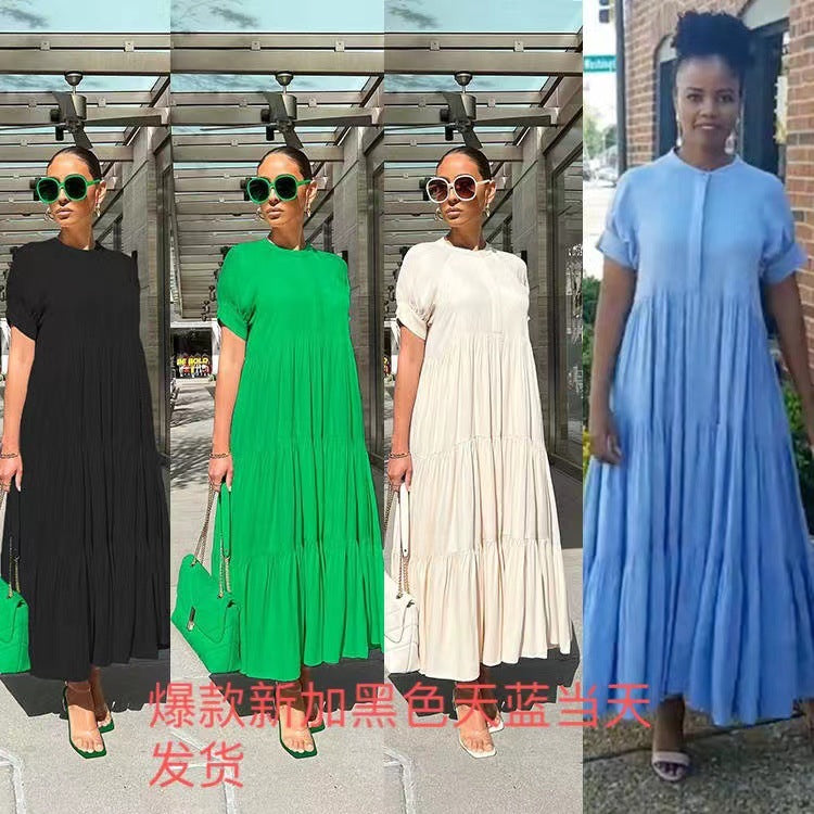 Autumn Women clothes Lace Skirt Loose Slim Fit French Lazy Casual Knitting Dress 13