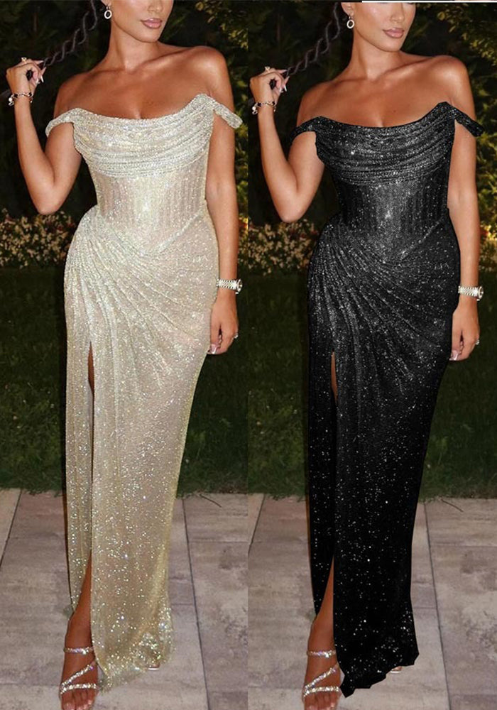 Women Spring Summer Slit Party Dress