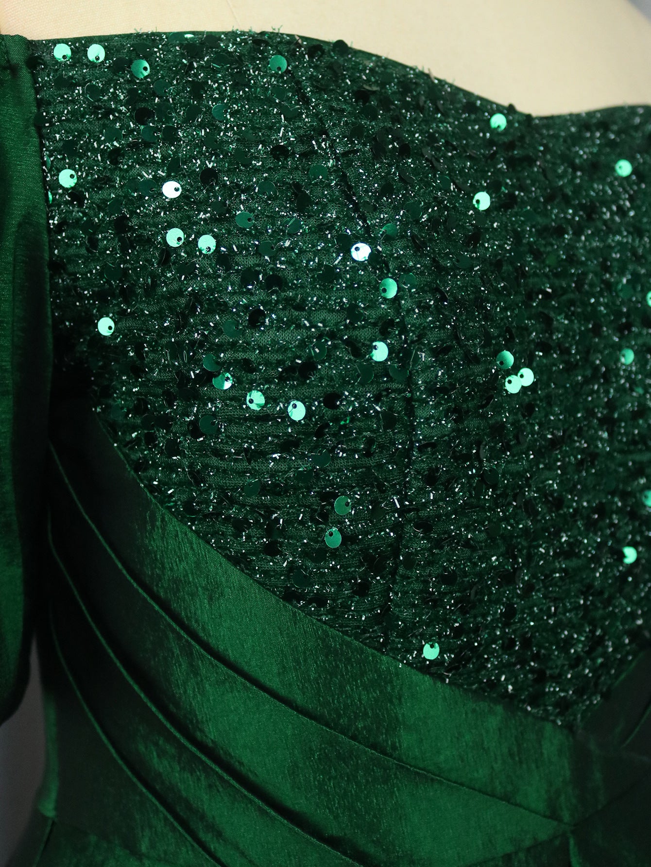 Women Retro Sexy Off Shoulder Elegant Sequin Formal Party Dress 10