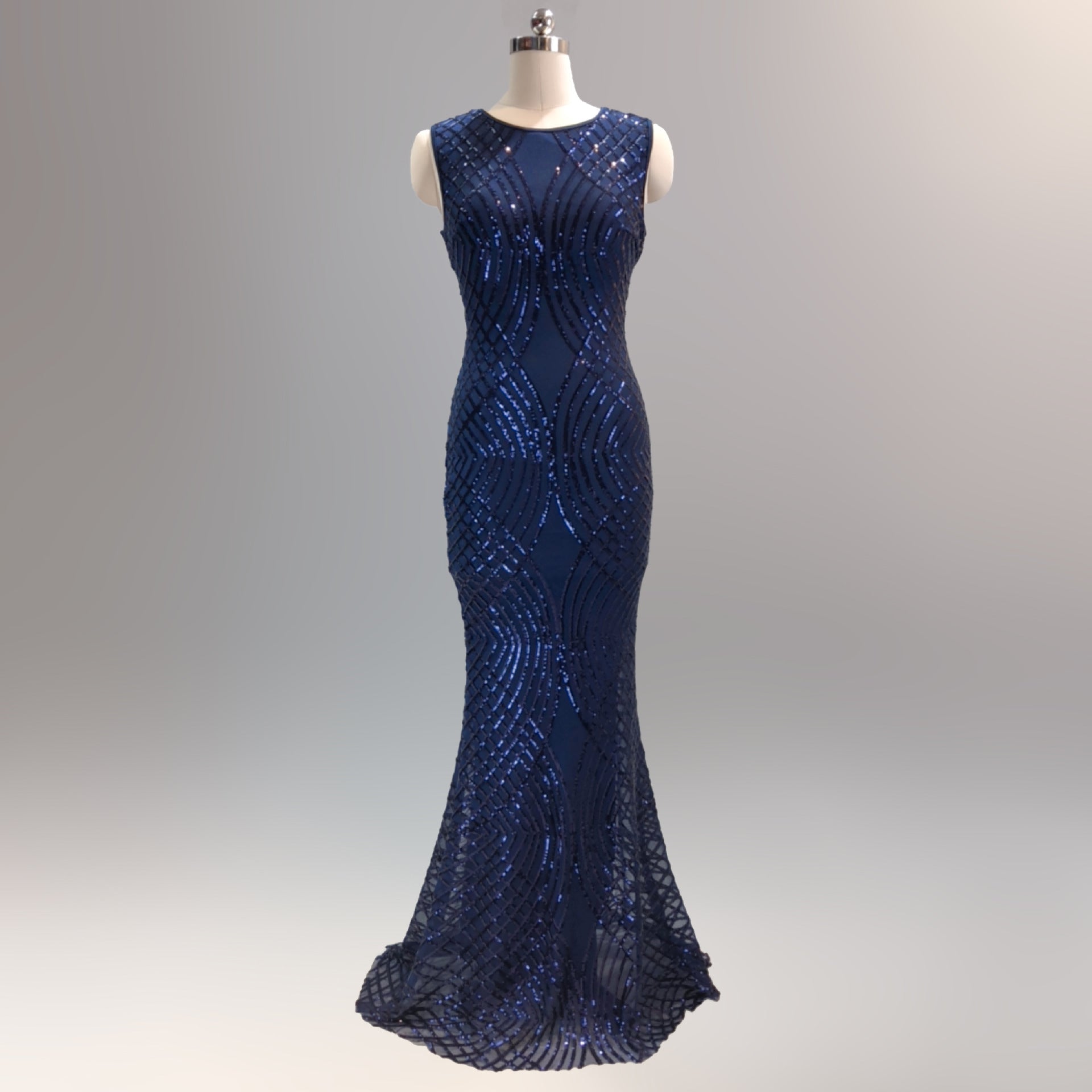 Celebrity matching evening dress sequins fish tail dinner party dress 6