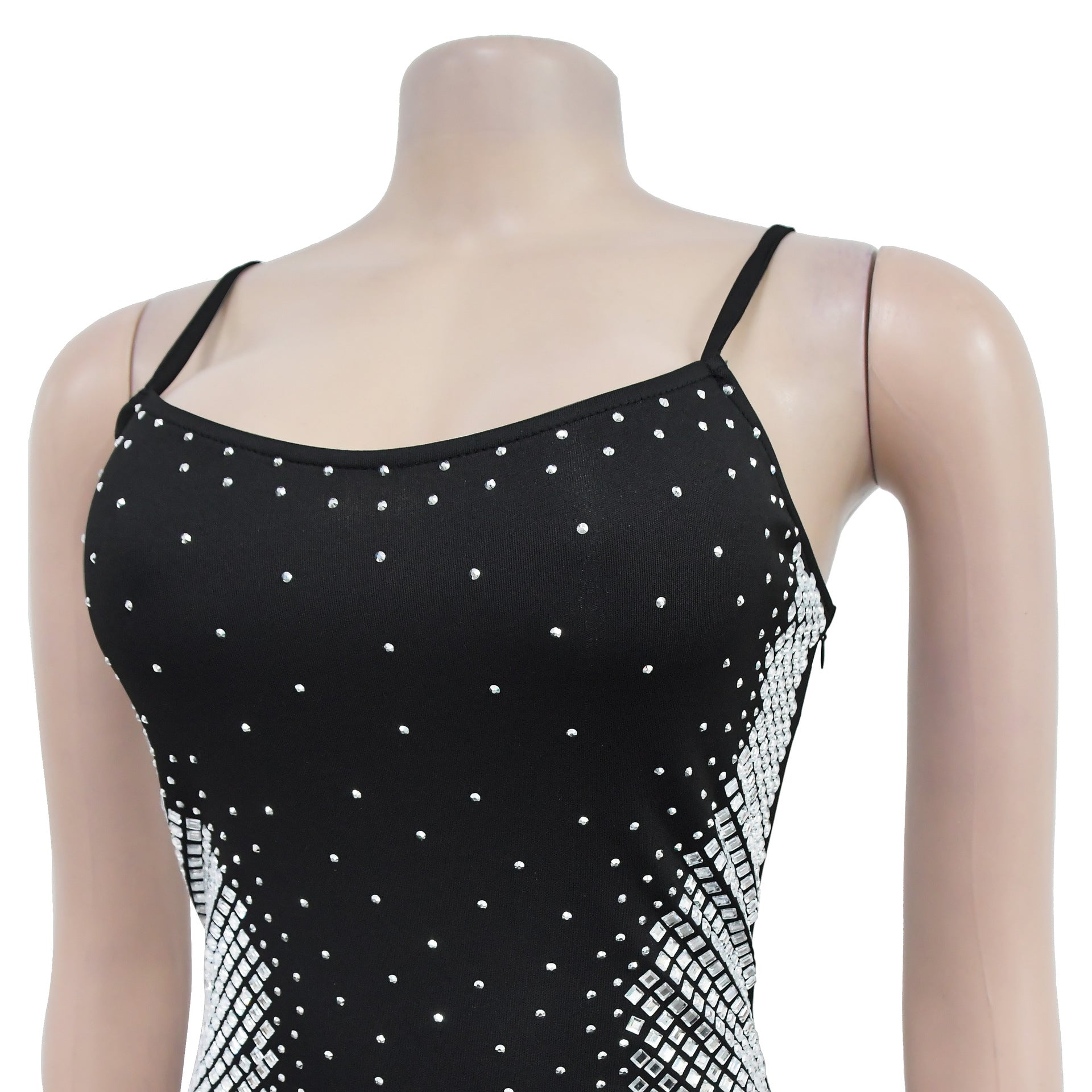 Women Beaded V-neck dress 15