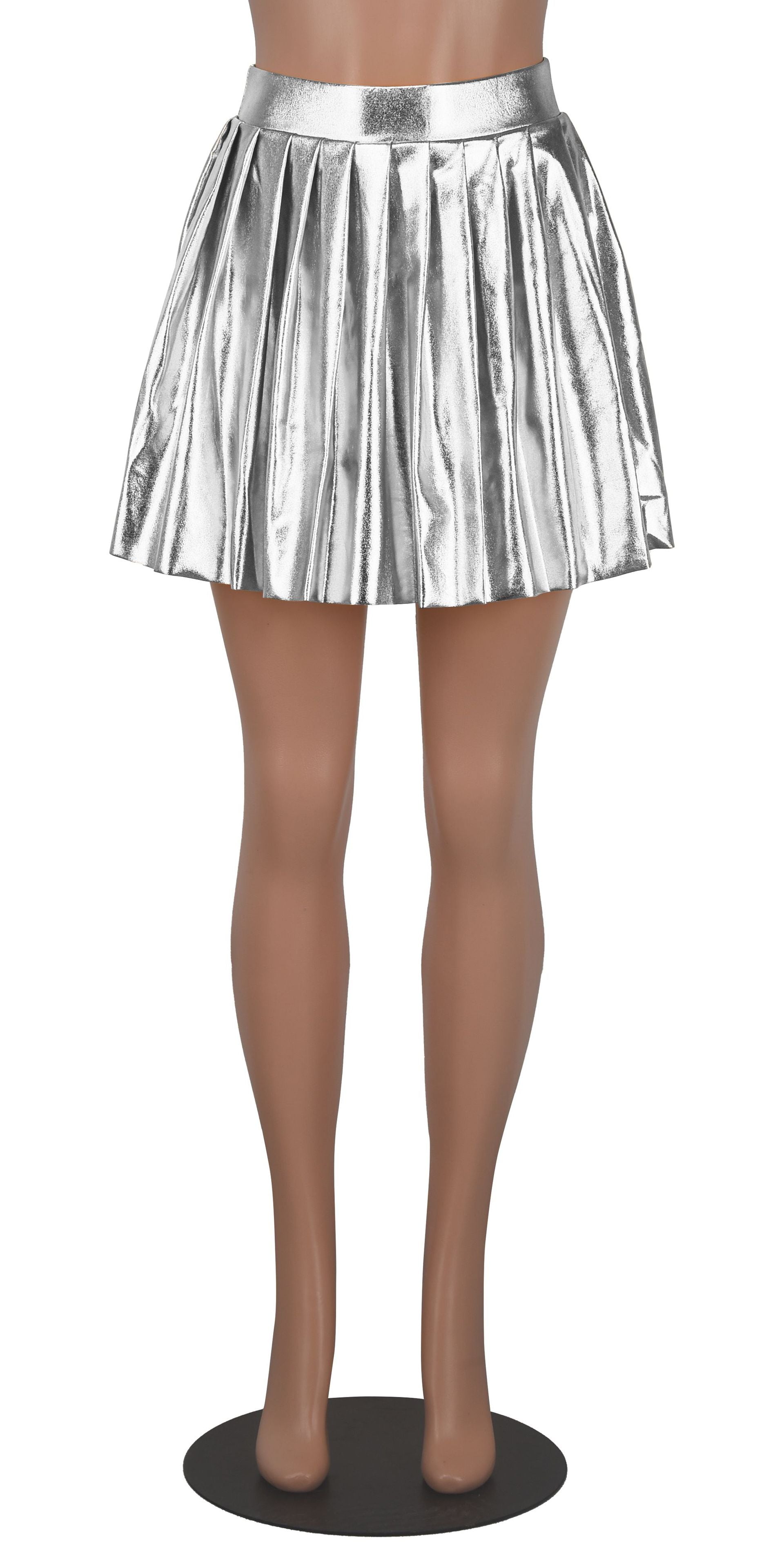 Women's Fashion Sexy Shiny Pleated Skirt For Women 33