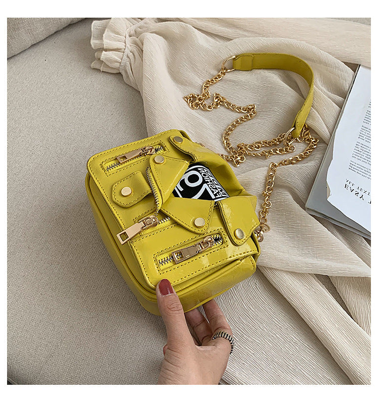 Women Uniform Bag Turndown Collar Jacket Style Bag 38