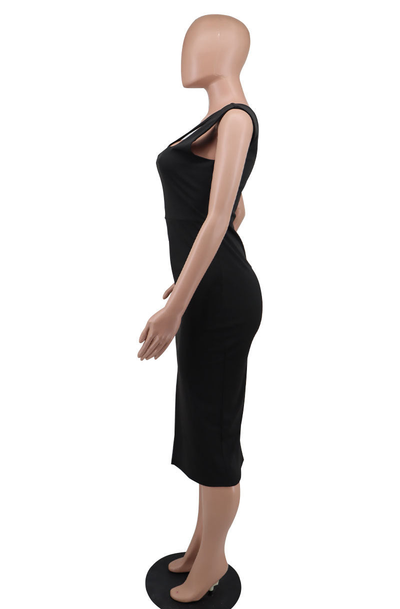 Women French Sleeveless Bodycon Dress 13