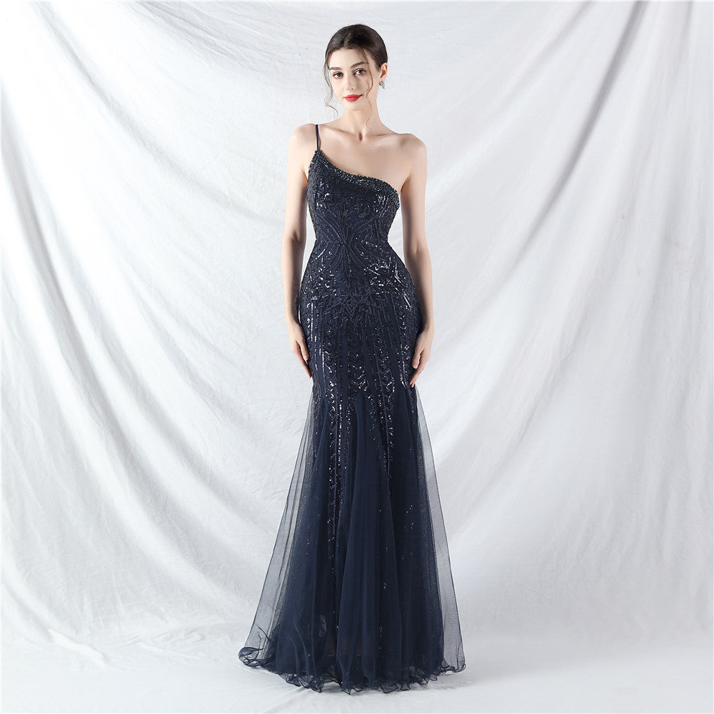 Plus Size Women Sequined Formal Party Maxi Evening Dress 13