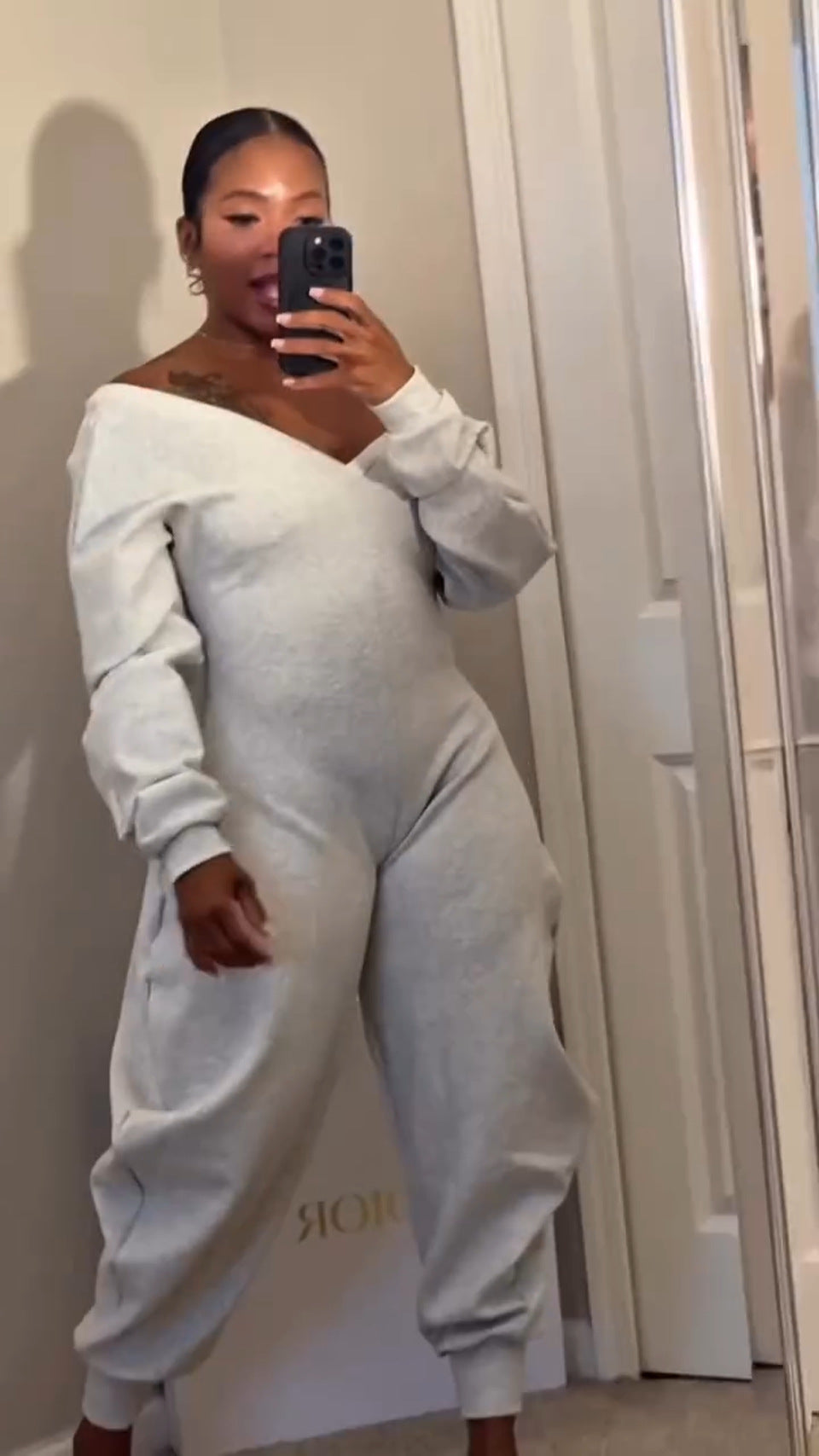 Jumpsuit Women's V-Neck Sexy Long Sleeve Sport Jumpsuit 4