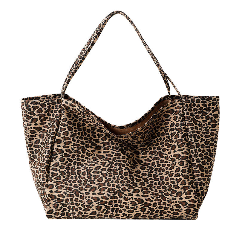 Single Shoulder Women's Bags Leopard Print Casual Shopping Bag Large Capacity Fashion Tote Bag 6