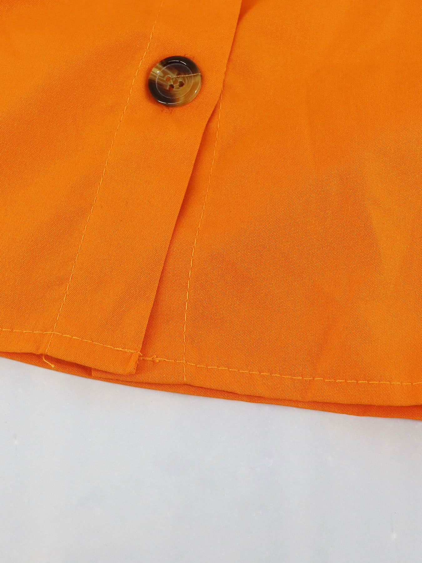 Women Casual Orange Short Sleeve Top and trousers two-piece set 8