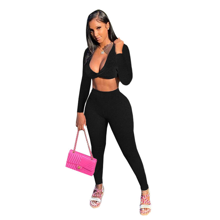 Women Casual Yoga Exercise Two Piece 8