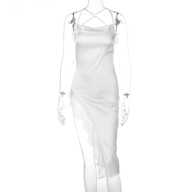 Women Summer Sexy Lace Strap Dress 13