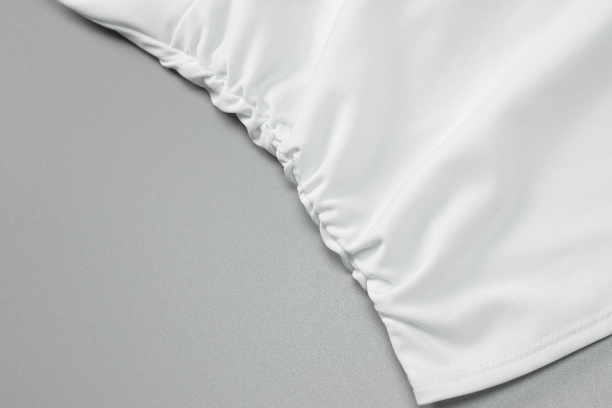 Women's Summer Solid Color Tank Top Butt-Lifting Shorts Sportswear Set 19