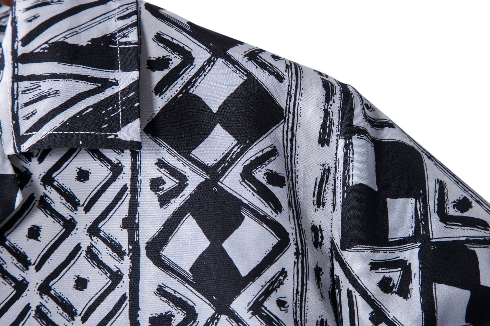 Men's Print Holidays Men's Short Sleeve Casual Shirt 23