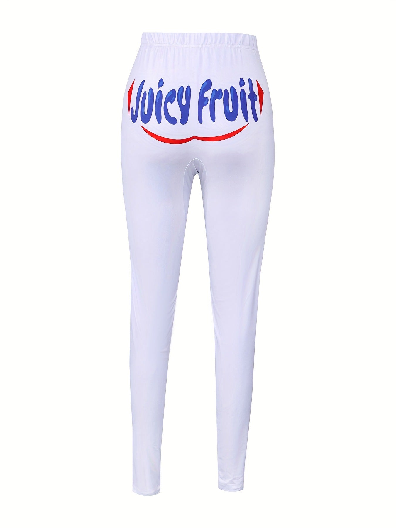 Casual Tight Fitting Letter Printed Trousers Yoga Pants 32