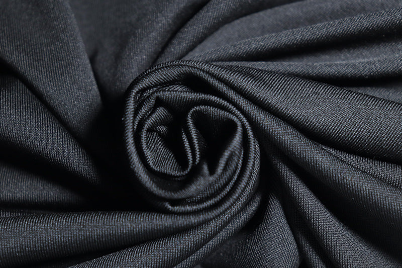 Women Solid mesh Patchwork Long Sleeve Hollow Chic Casual Dress 16