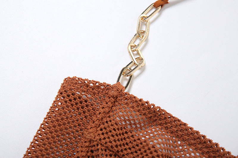 Summer Sexy See-Through Lace-Up Bra Low Waist Slim Skirt Two Piece Set 14