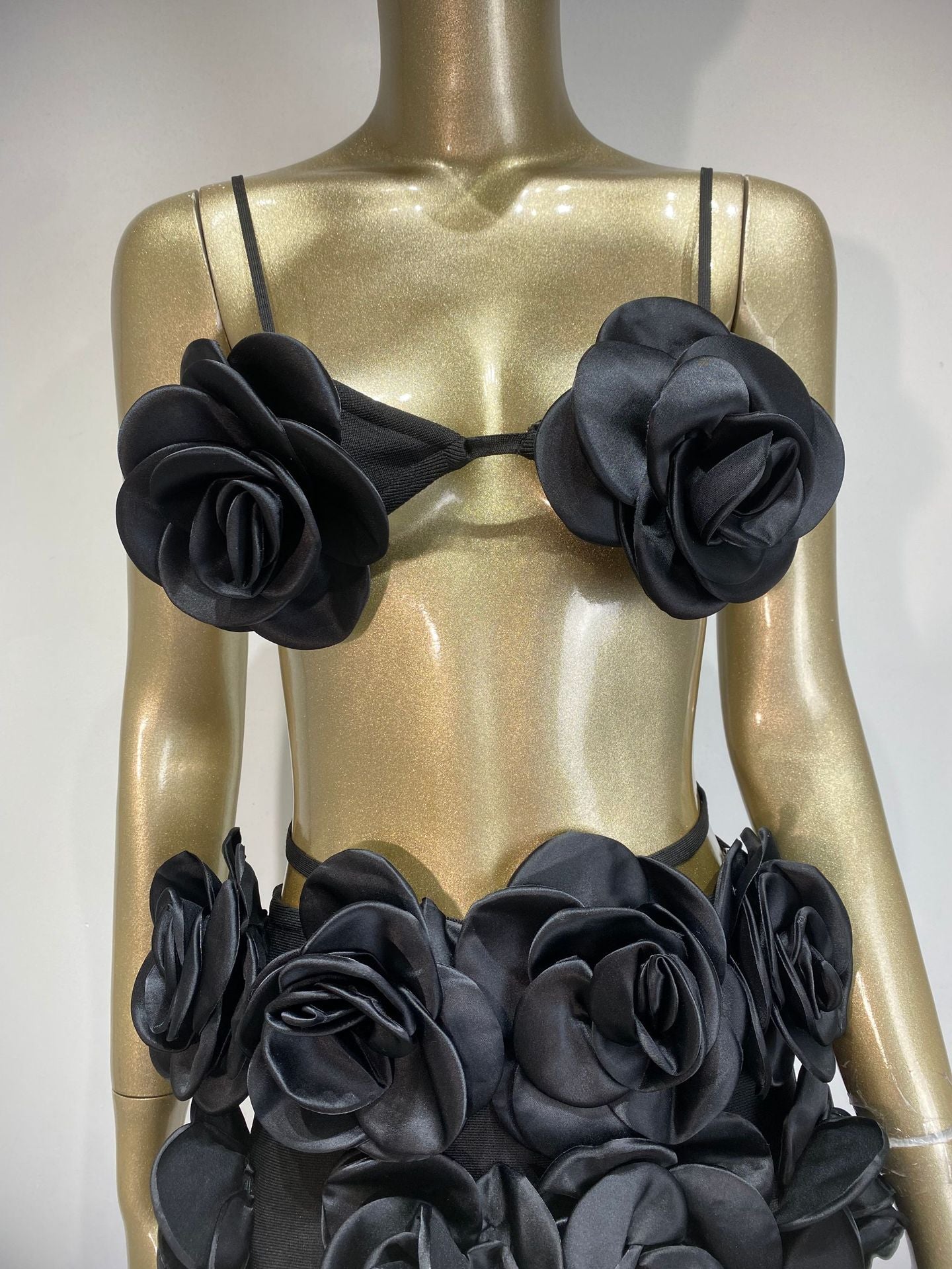 Floral Bustier Top & Long Skirt Beach Party Outfit 8