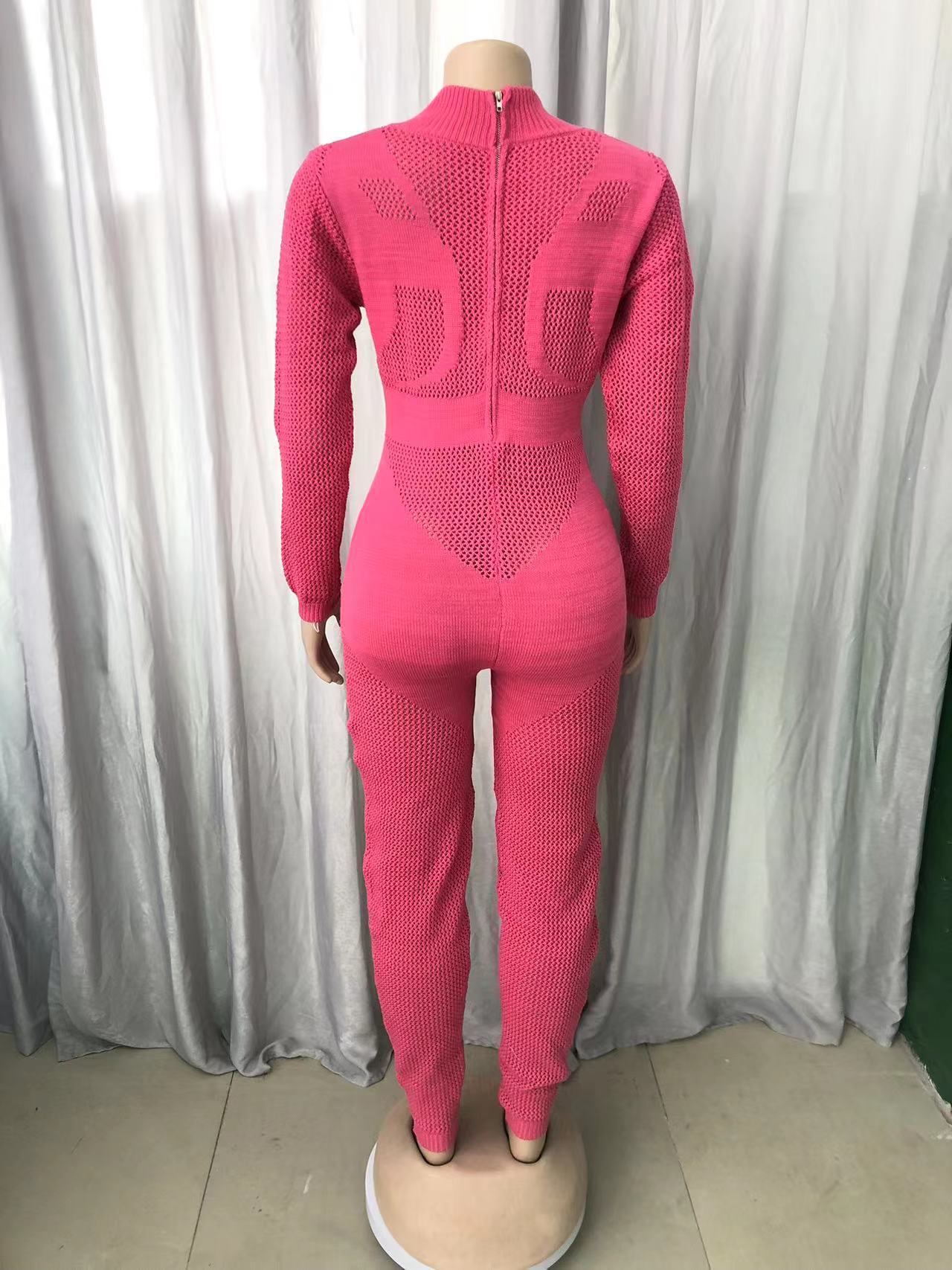 Women's Fashion Wool Knitting Jumpsuit 8