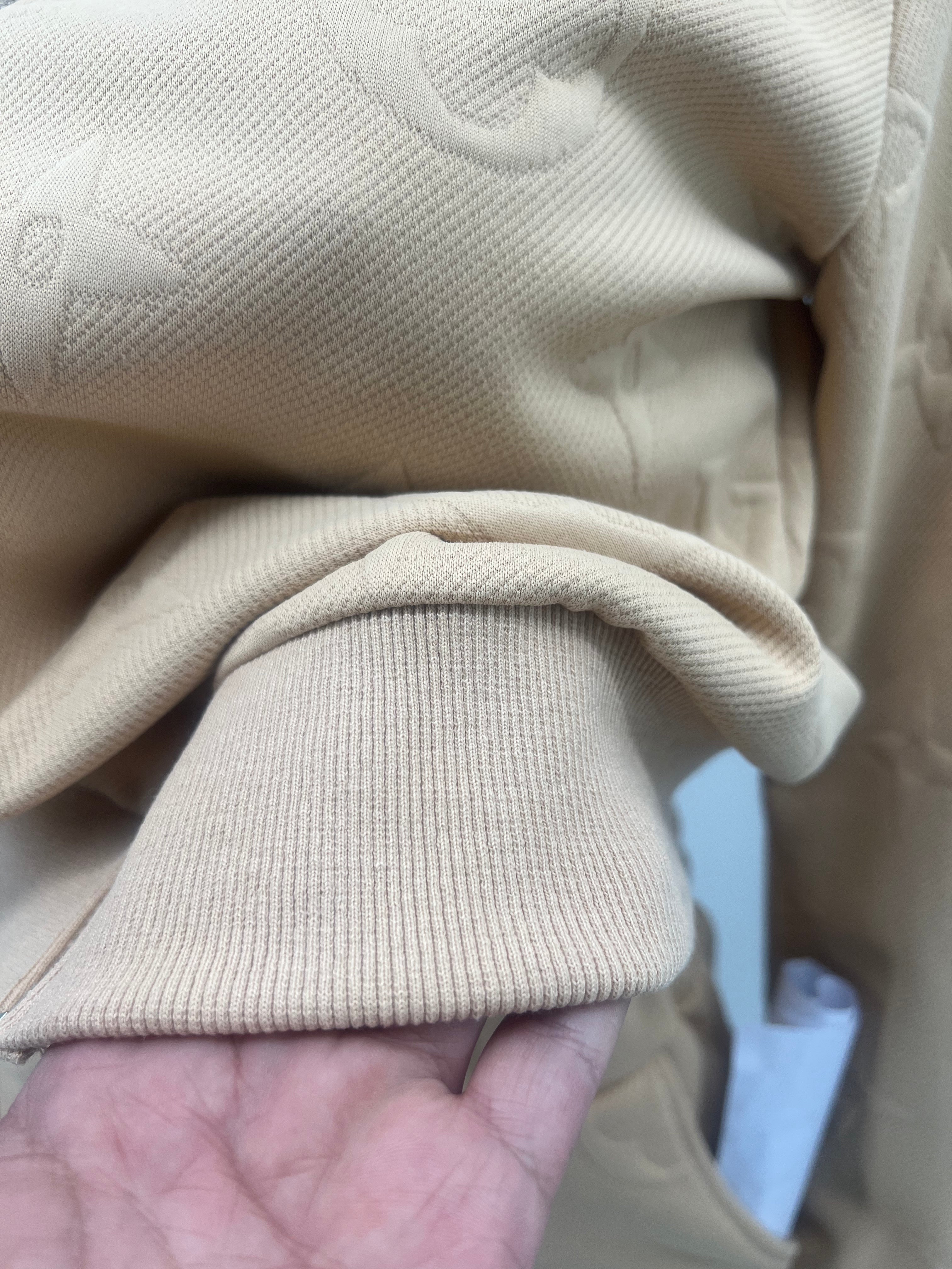 Women Embossed Embroidered Sport Ribbed Zipper Top and Pant Two Piece 28