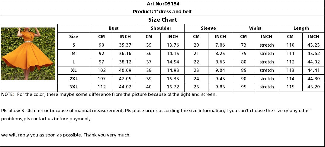 Women Summer Short Sleeve Belted Dress 7