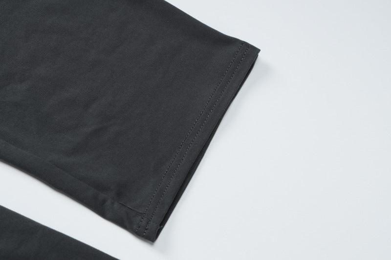 Women Casual Round Neck Long Sleeve Top and Pants Two-piece Set 12