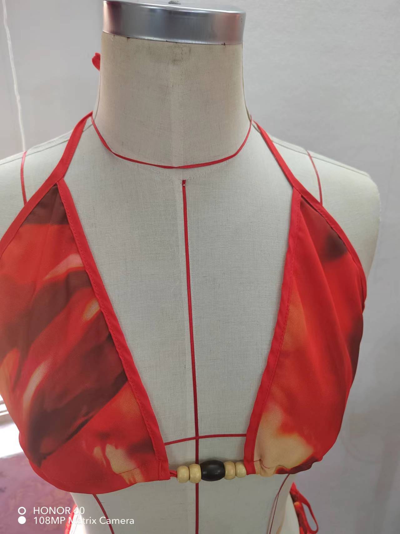 Printed Sexy Bikini Lace-Up Skirt Casual Set 18