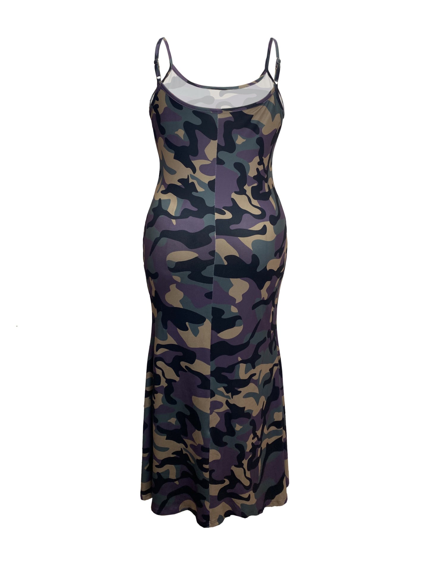 Women's Plus Size Fashion Trend Print Strap Bodycon Dress 6