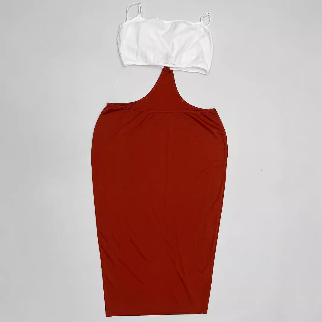 Plus Size Women sexy slit dress 5