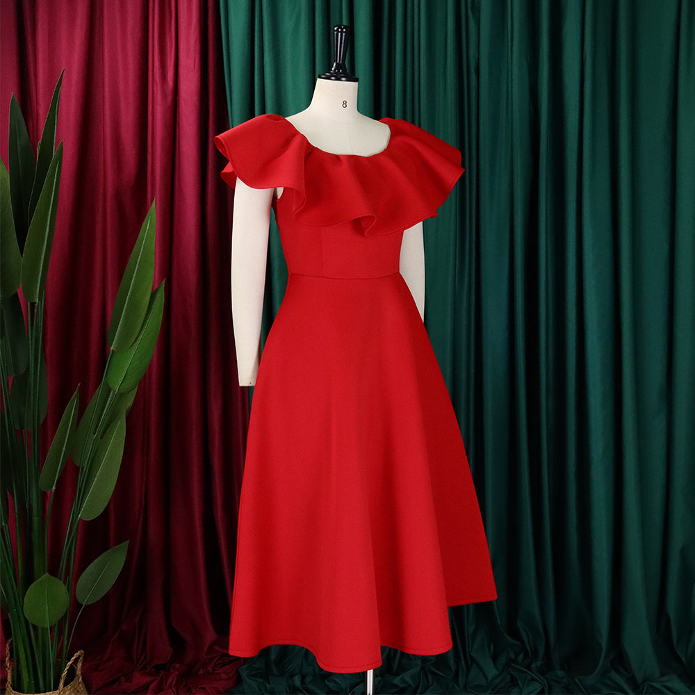 Women's Summer Fashion Chic Ruffle Formal Party Gown Dress 20