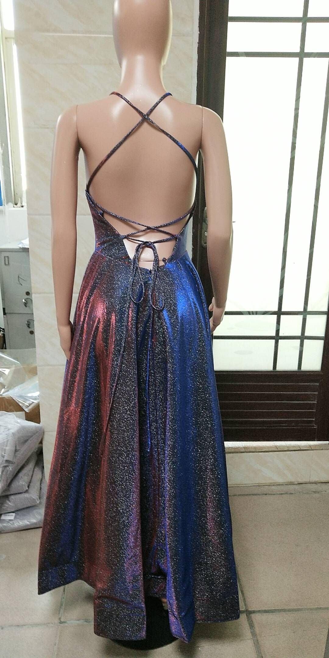 Spring Long Strap Glitter Formal Party Dress -（Processing time need 3-6 days） 26