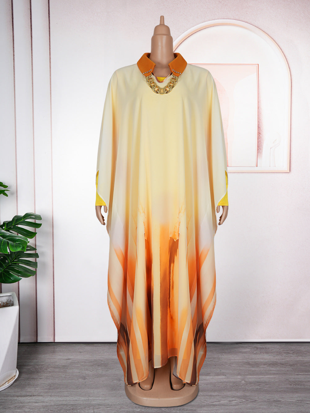 Print Robe Africa Plus Size Two-Piece Women's Dress 13