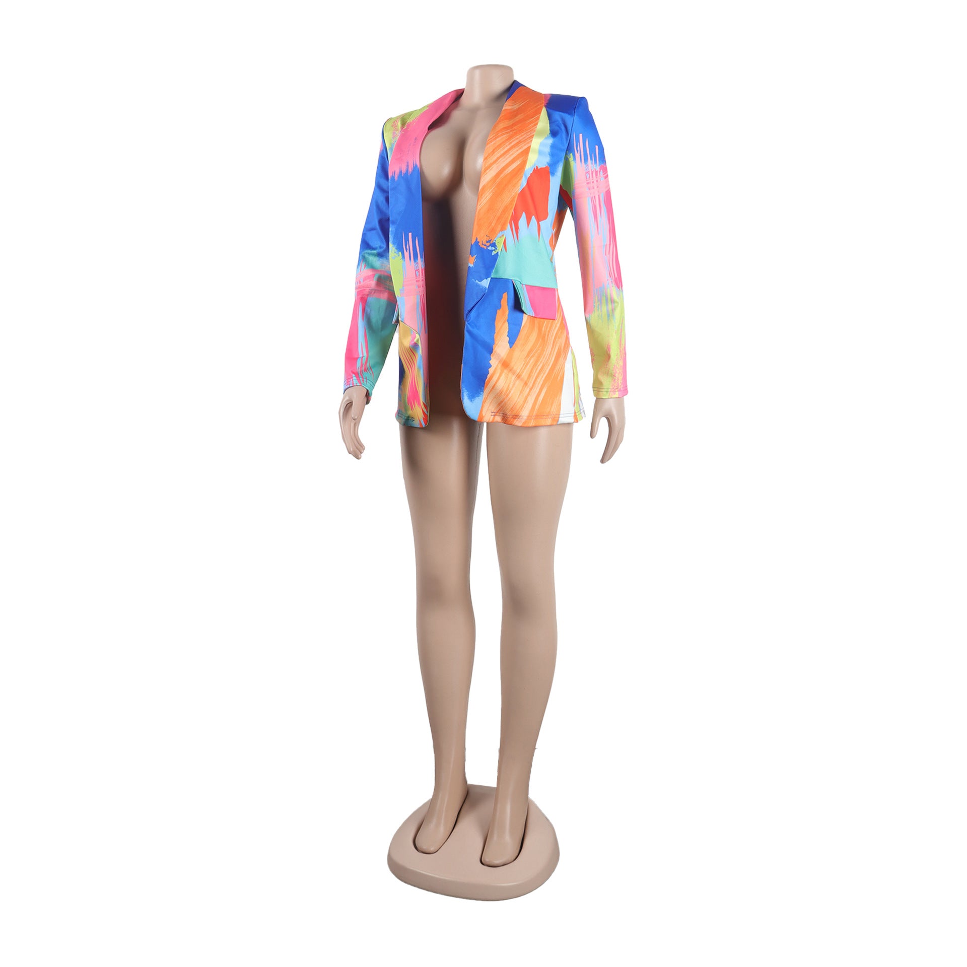 Casual Fashion Multi-Color Print Fashion Blazer Top 83