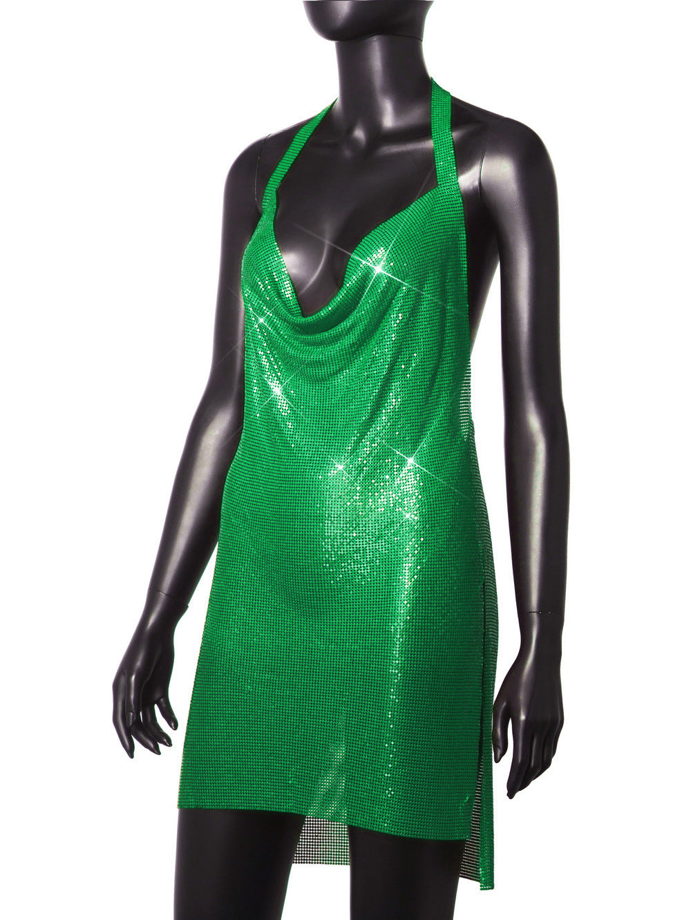 Sexy Metal Sequin Strap Night Club Dress 41