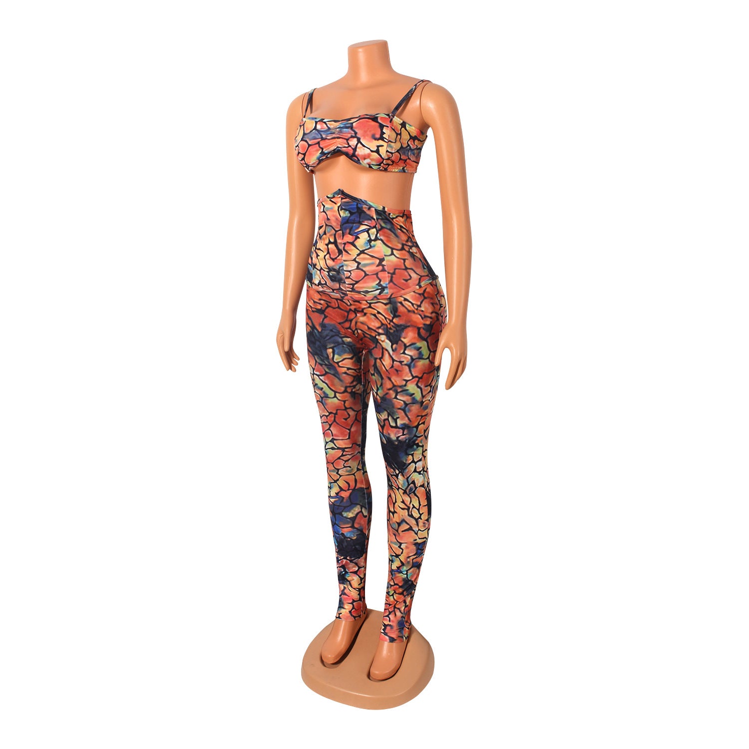 Fashion sexy small suspenders high waist trousers two-piece suit 12