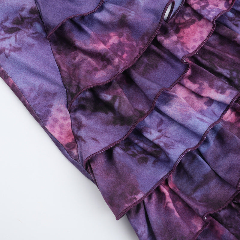 Women Summer Strapless Cake Sexy Mini Dress 14