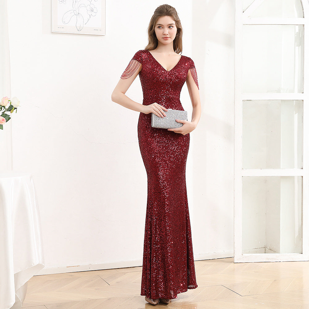 Formal Party Luxury Slim Fit Long Dress Evening Dress For Women 7