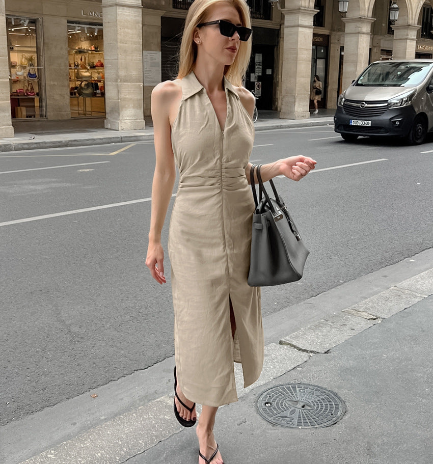 Women French spring and summer dress