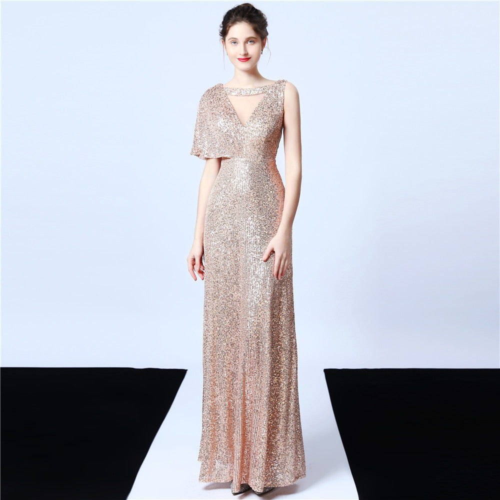 Plus Size Beauty Sequins Long Formal Party Evening Dress 6