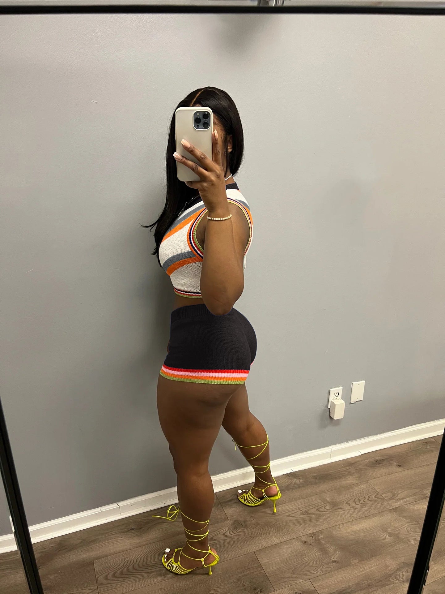 Women Tank Top and Shorts Sweater Two Piece 24