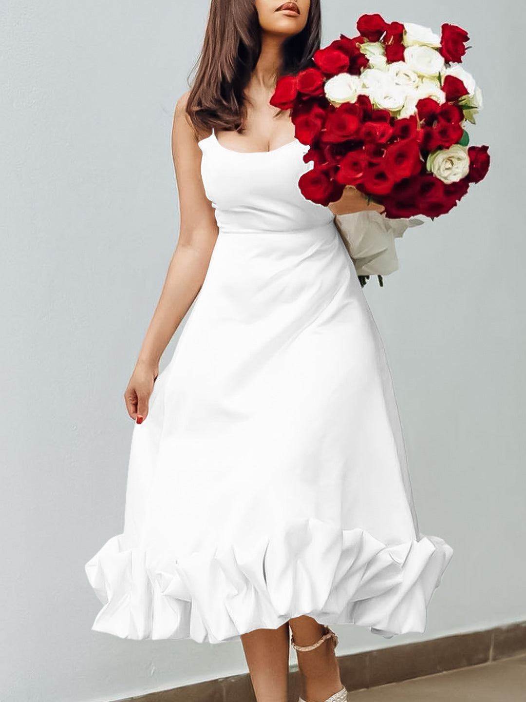 African Women suspender dress 7