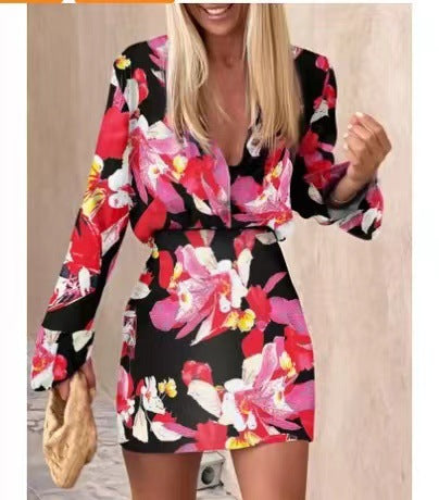 Creative Spring Street Hipster Women'S Fashion Casual Print Shirt And Skirt Two Piece Set 10