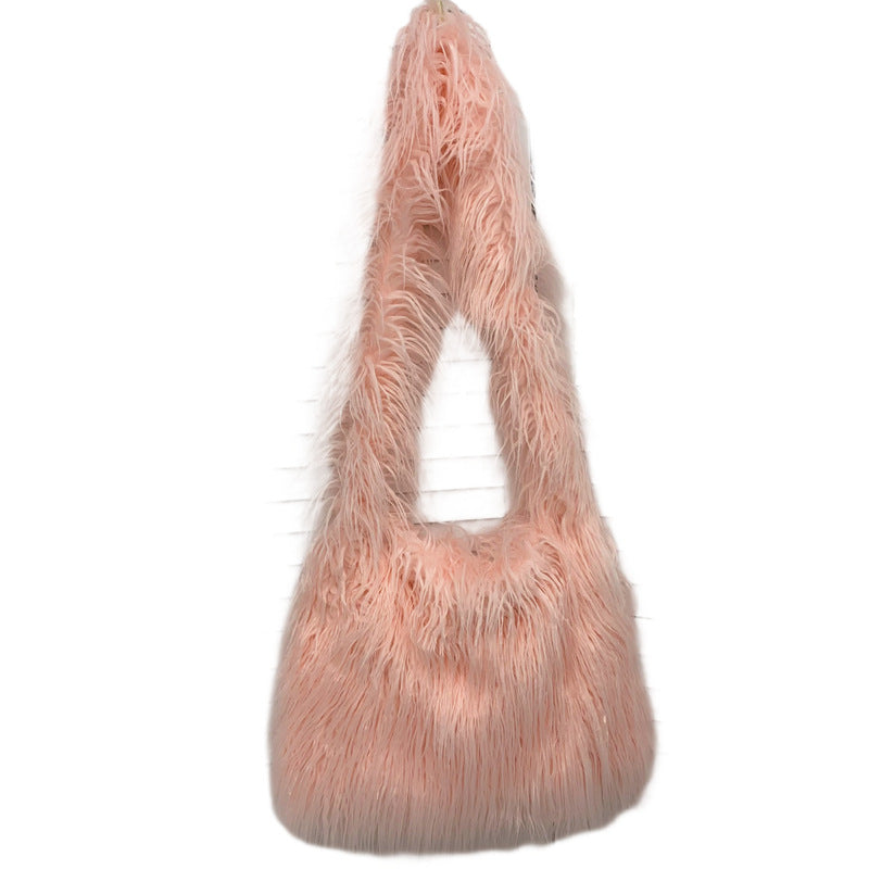 Sweet And Cool Style Candy-Colored Big Capacityoversized One-Shoulder Cross-Body Bag 27