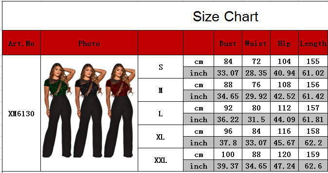 Women Irregular Sequin Patchwork Short Sleeve Jumpsuit 17
