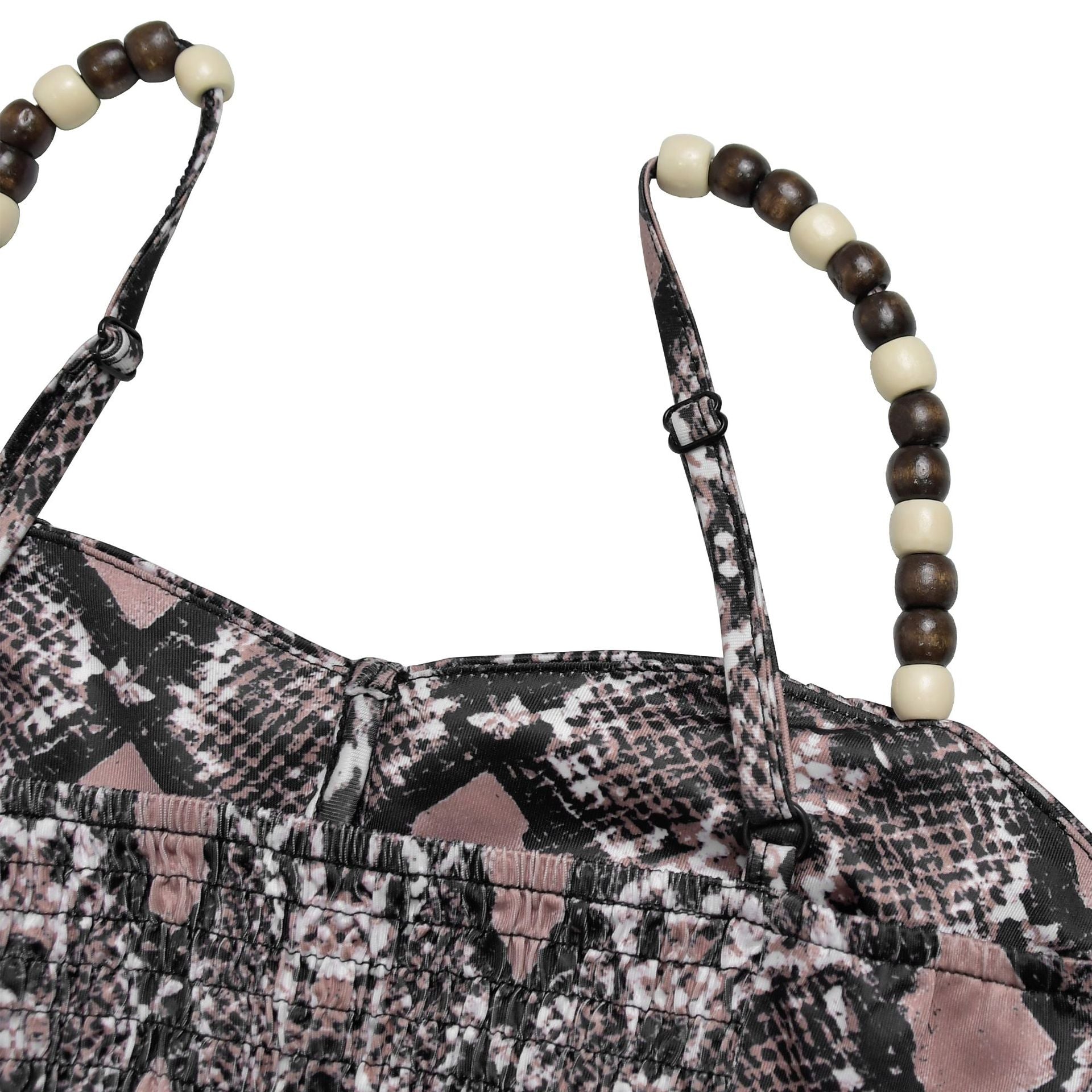 Fashion Women's Sexy Snake Pattern Print Strap Dress 13