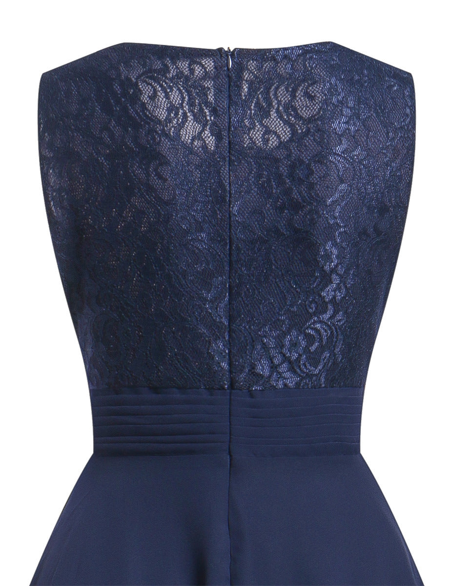 Women chiffon lace dress 36