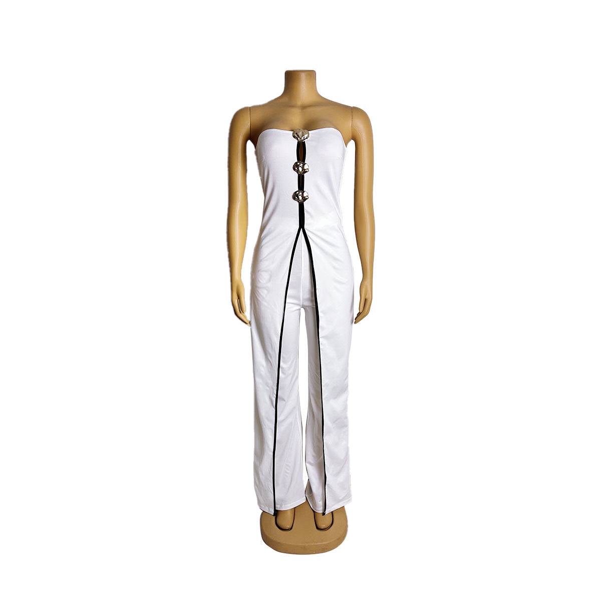 Women Strapless fake two-piece elegant party Jumpsuit 13