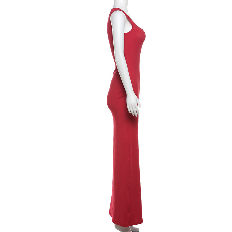 Women French Off Shoulder Solid Dress 8