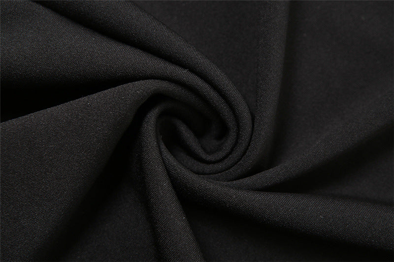 Autumn And Winter Women's Fashion Halter Neck Sexy Low-Cut Mesh Patchwork Bodycon Dress 16